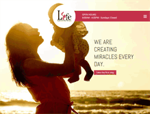Tablet Screenshot of lifeclinicivf.com